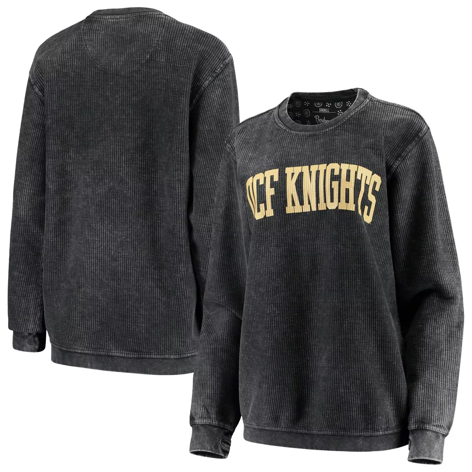 

Женский черный пуловер с аркой UCF Knights Comfy Cord Vintage Wash, базовый пуловер с аркой, толстовка для женщин