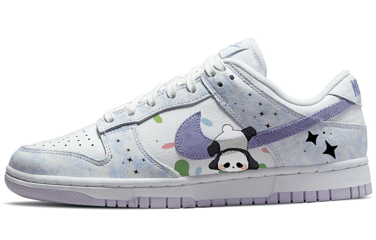 

Кроссовки Nike Dunk Skateboarding Shoes Women's Low-top Purple/white, фиолетовый