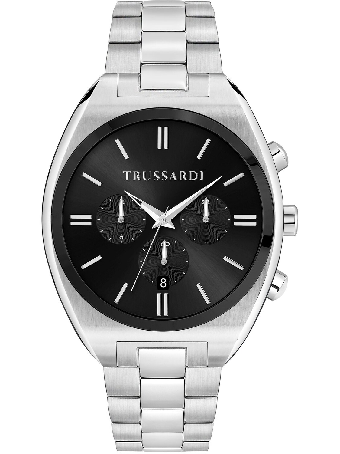 

Trussardi Аналоговые часы в черном и серебристом цвете