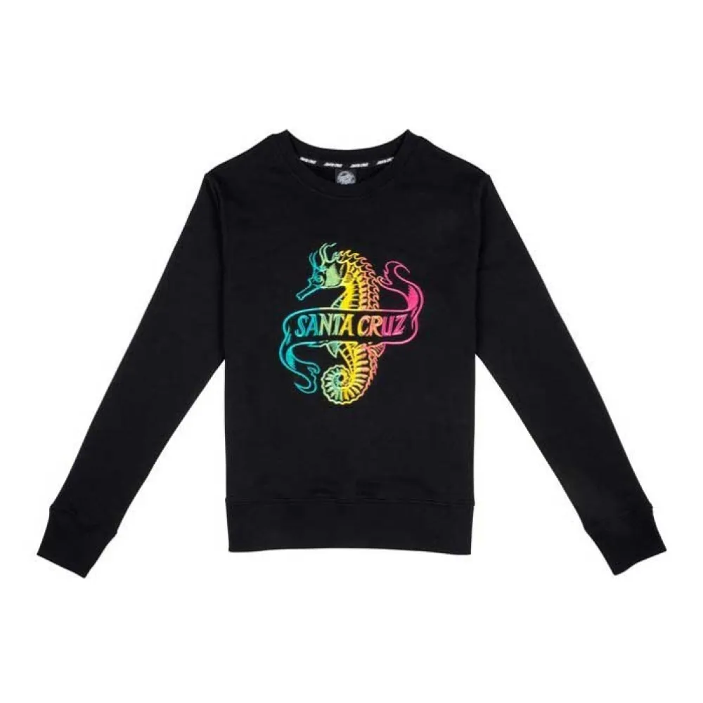 

Толстовка Santa Cruz Crew seahorse, черный