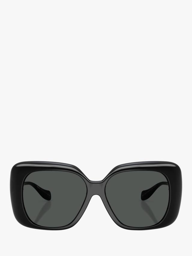 VE4499U женские квадратные солнцезащитные очки Versace, Black/Grey — фото 2