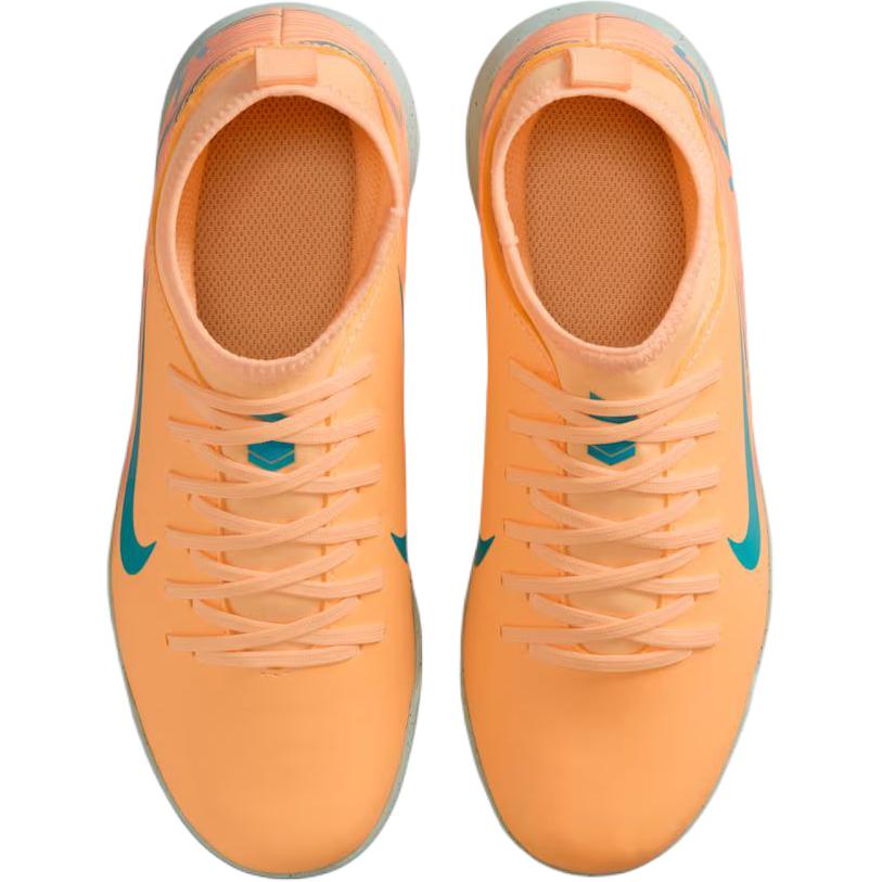 Mercurial Superfly 10 высокие детские футбольные бутсы Orange Kids Nike, оранжевый — фото 4