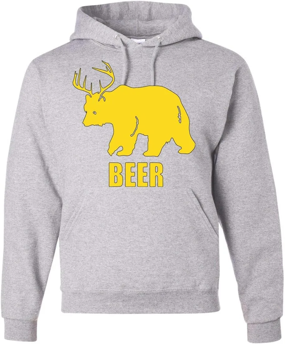 

Толстовка с капюшоном Memetic Adult Bear + Deer = Beer