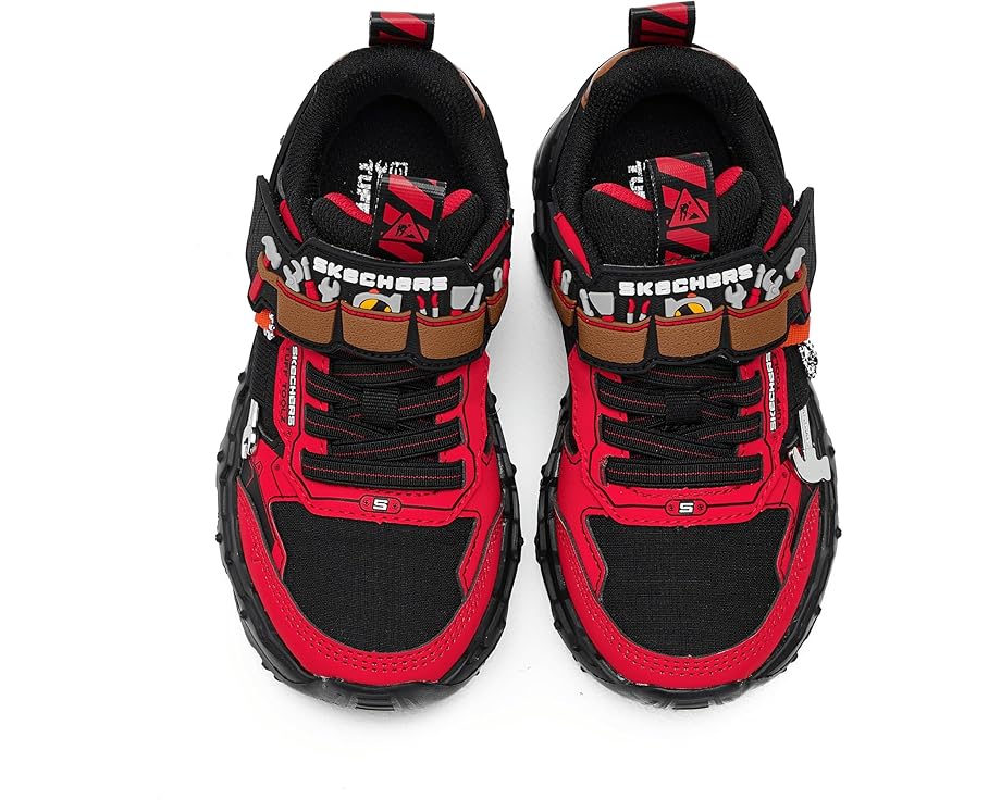 Детские кроссовки SKECHERS KIDS Mega-Flex Lite-Tuff 402130L (Little Kid/Big Kid), Red/Black — фото 2