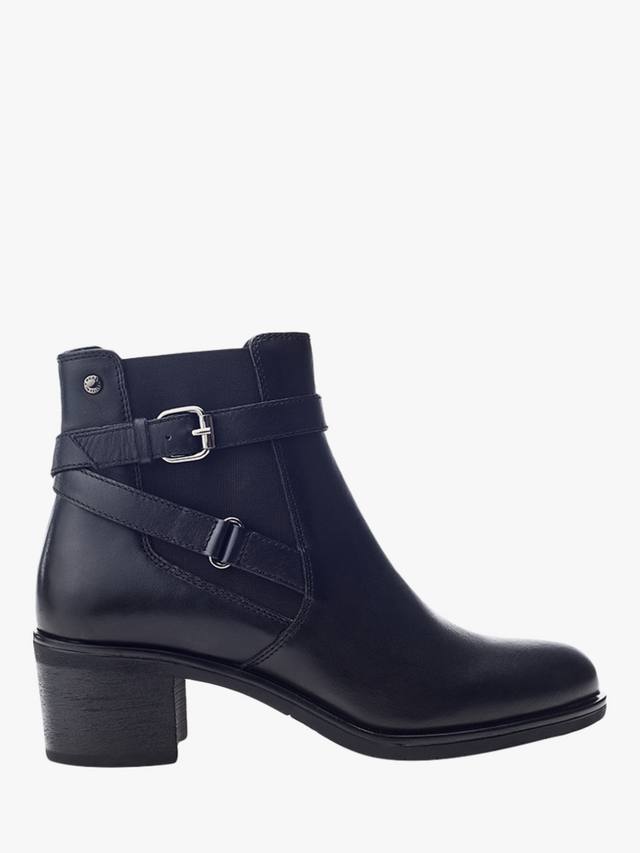 Кожаные челси-ботинки Libres на квадратном каблуке Moda in Pelle, Black