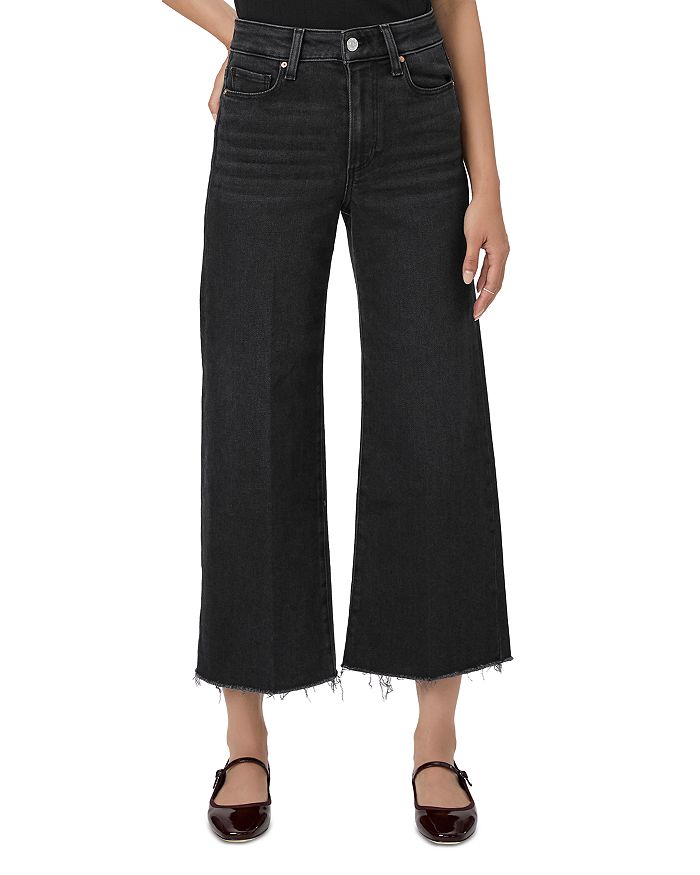 

Джинсы Petites Anessa High Rise Wide Leg в цвете Black Lotus PAIGE, черный