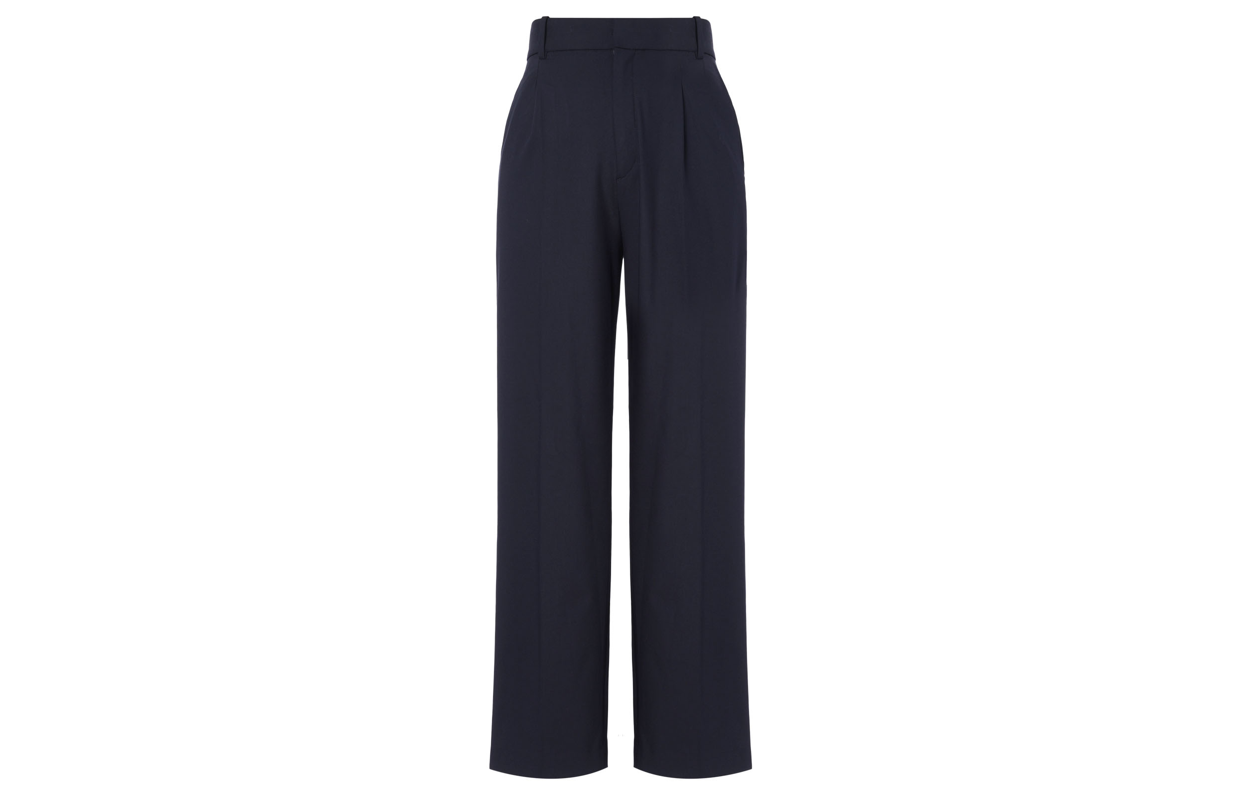 

Брюки костюмные женские темно-синие UNIQLO