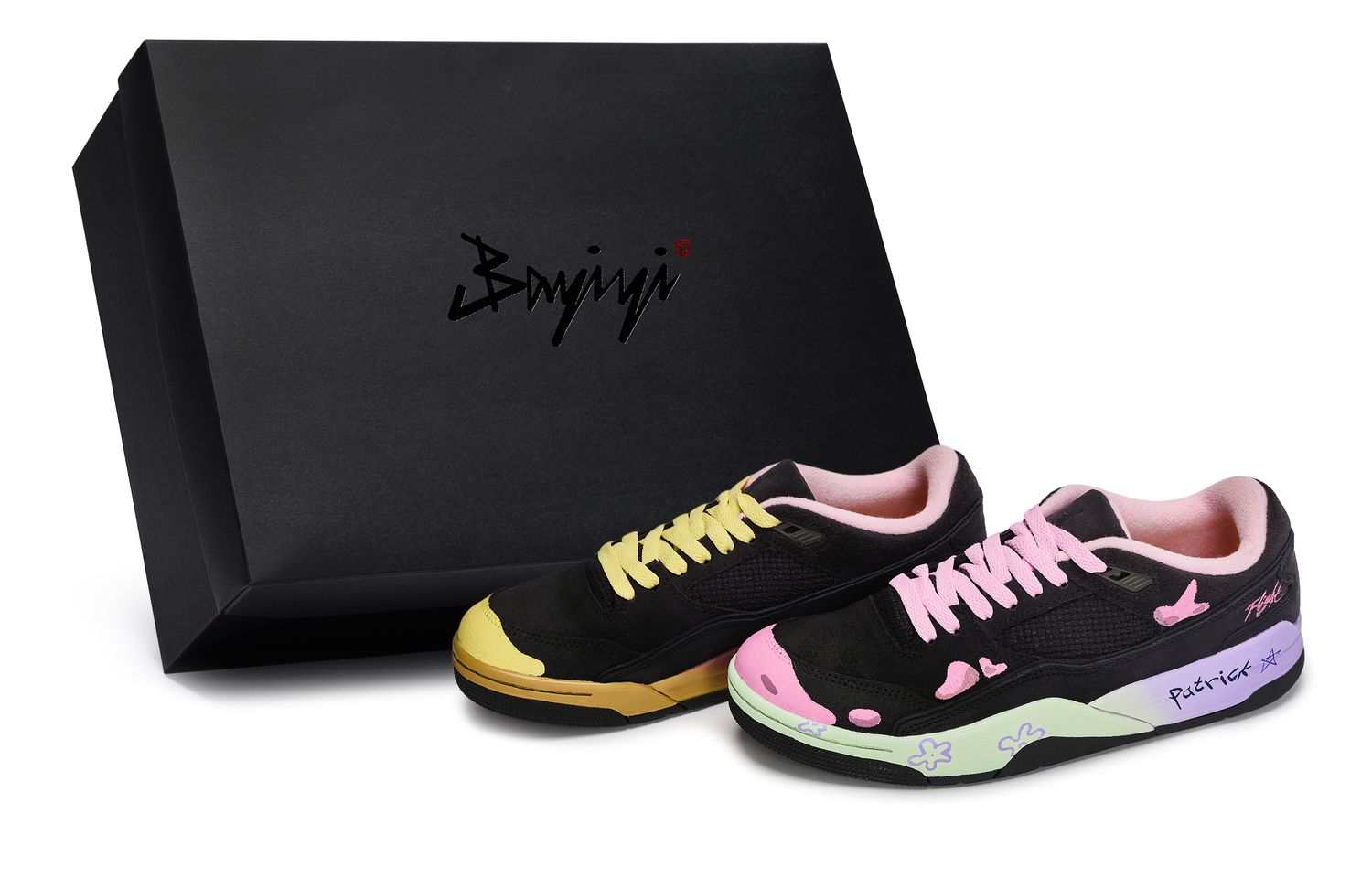 

Jordan FLIGHT COURT винтажные баскетбольные кроссовки мужские низкие Black/Pink/Yellow/Blue/Purple