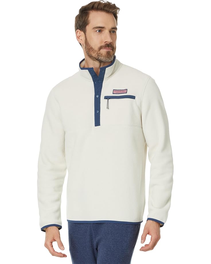 

Толстовка Vineyard Vines Harbor Fleece Quarter-Snap, цвет Stone