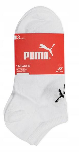 Носки-кроссовки унисекс Puma в ретро-дизайне, по щиколотку, для женщин и мужчин, упаковка из 3 пар — фото 3