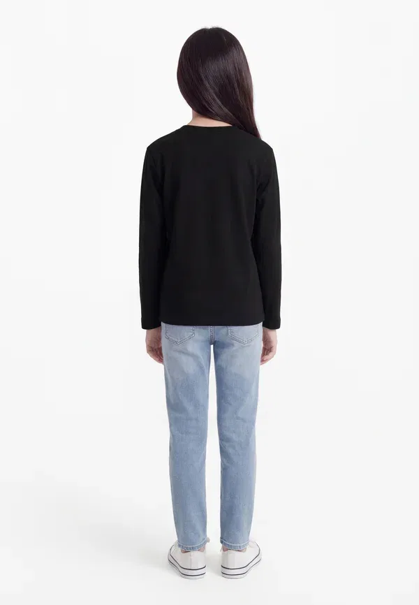 Топ Big bookish double tee long sleeved Off-White, черный — фото 2