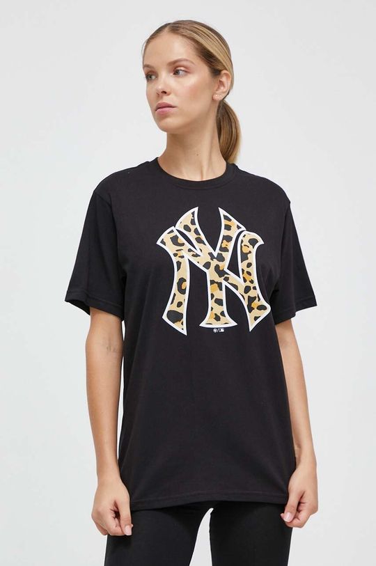 

Хлопковая футболка New York Yankees 47 brand, черный