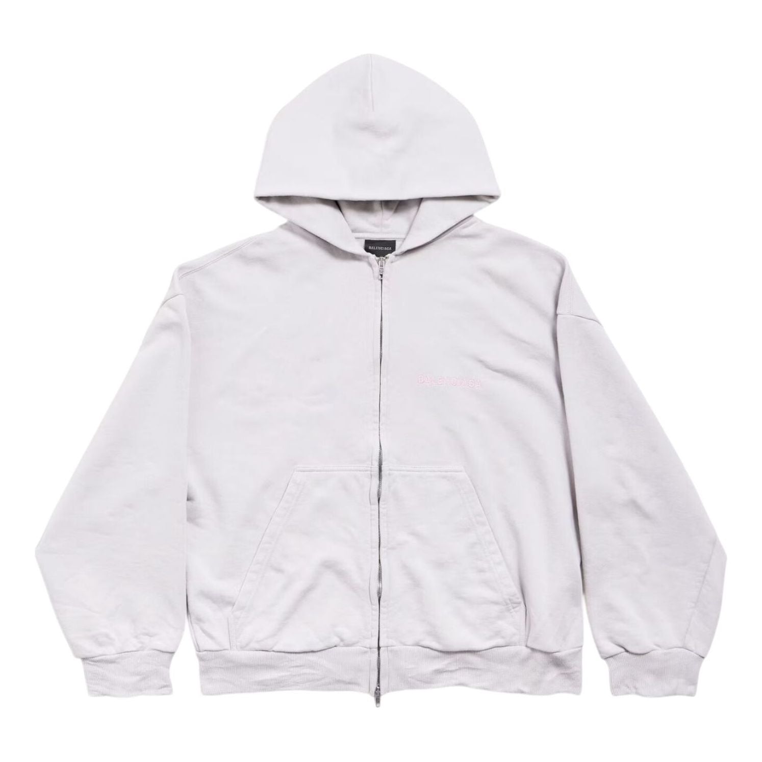 

Худи Balenciaga Back Zip-up Hoodie Regular Fit 'Dirty White baby-pink'