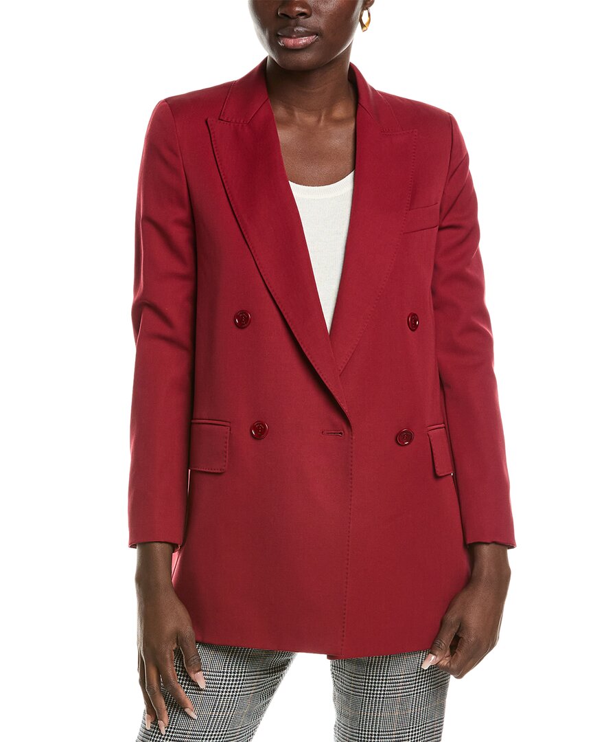 

Блейзер из смеси шерсти и мохера Max Mara Pevera, красный