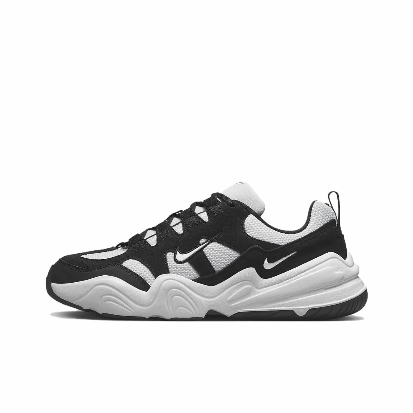 

Нескользящая низкая детская обувь для повседневной носки Nike, черный/белый