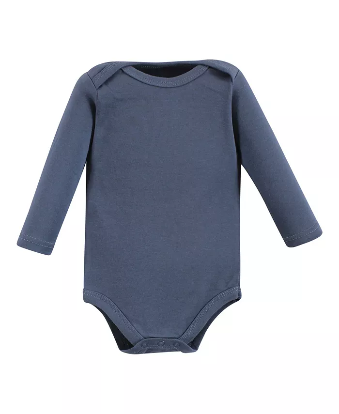 Боди для мальчиков из хлопка с длинным рукавом, Wild Buffalo, комплект из 7 штук Hudson Baby, мультиколор — фото 3