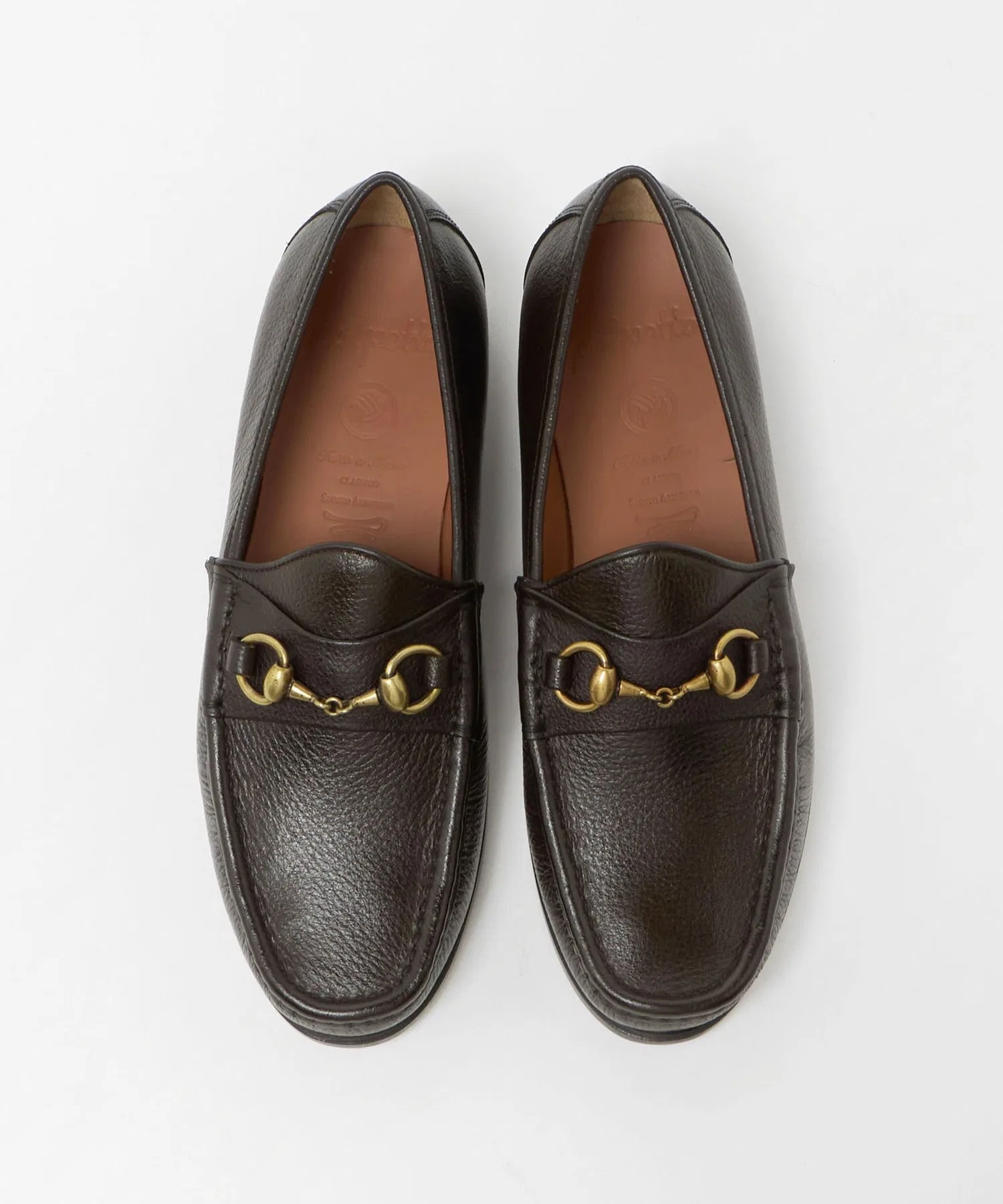 Мужские лоферы POLPETTA Grain Leather Bit Loafer — фото 3