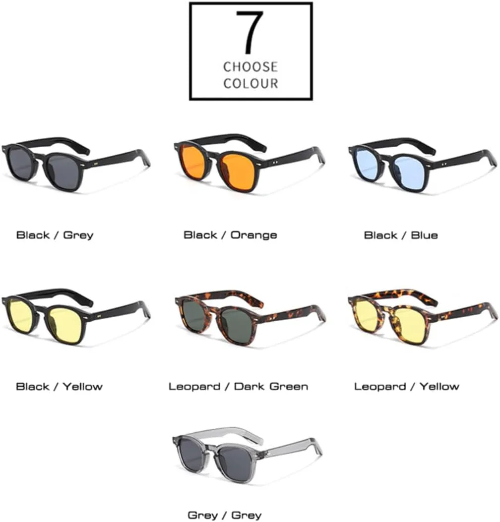 

Солнцезащитные очки для мужчин и женщин - защита UV400 - яркие заклепки в стиле панк для занятий спортом на открытом воздухе и вождения DSVIGF, Grey Grey