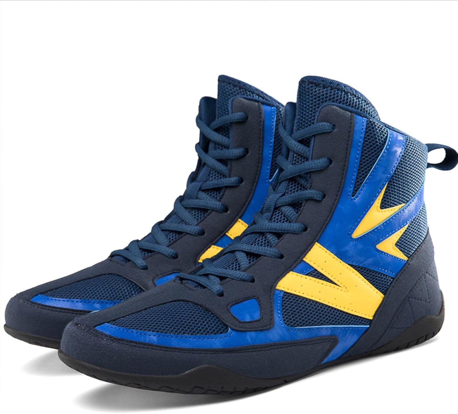 

Профессиональные высокие боксерские кроссовки TECDOTO, мужские боксерские, борцовские кроссовки, тренировочные кроссовки для фитнеса, тяжелой атлетики, бокса, спорта и фитнеса, синие, размер 2-8