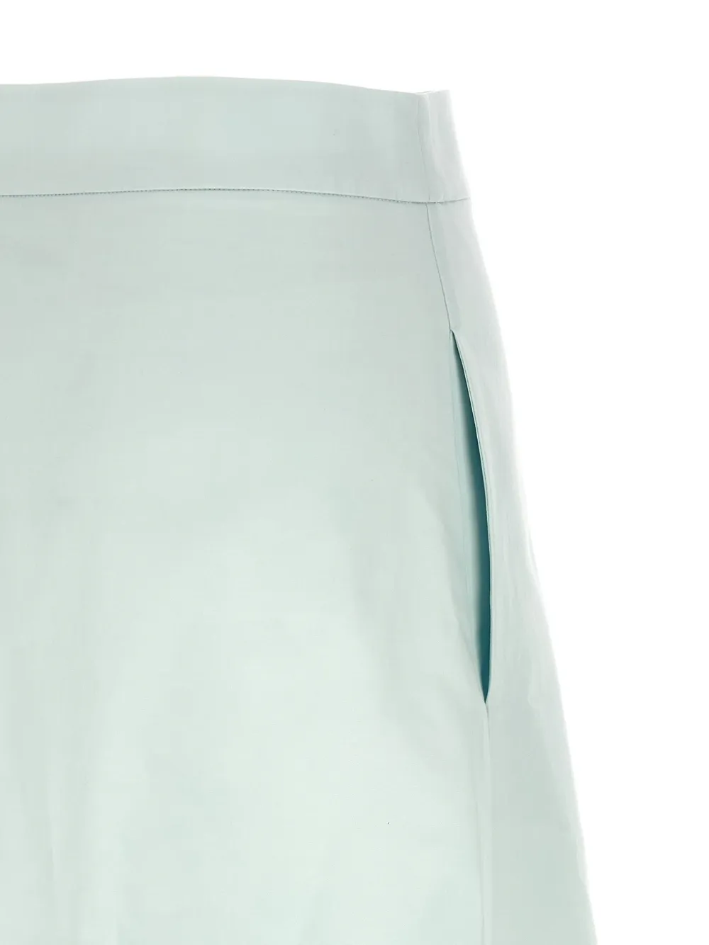 Асимметричная расклешенная миди-юбка Jil Sander, синий — фото 4