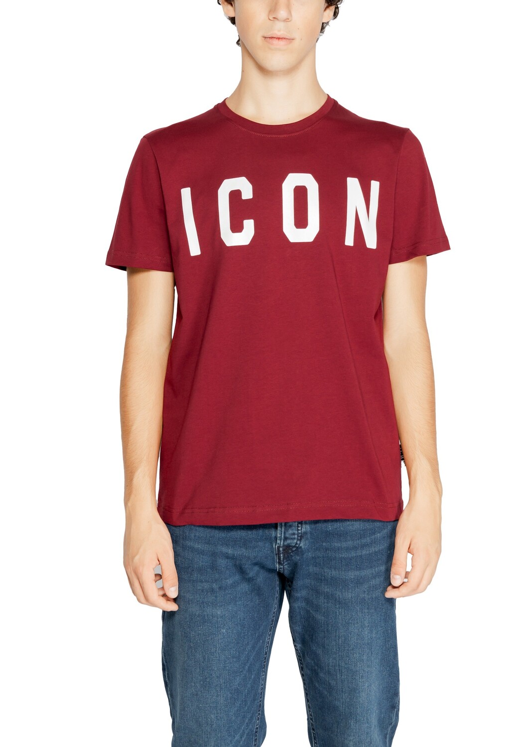 

Футболка мужская Icon с принтом, бордовый