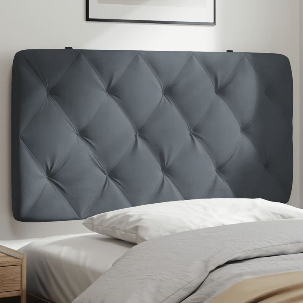 

Подушка на изголовье темно-серая бархатная 100 см DKD HOME DECOR
