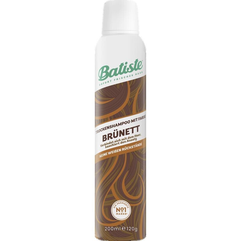 

Сухой шампунь с цветом брюнет Batiste, 200 ml