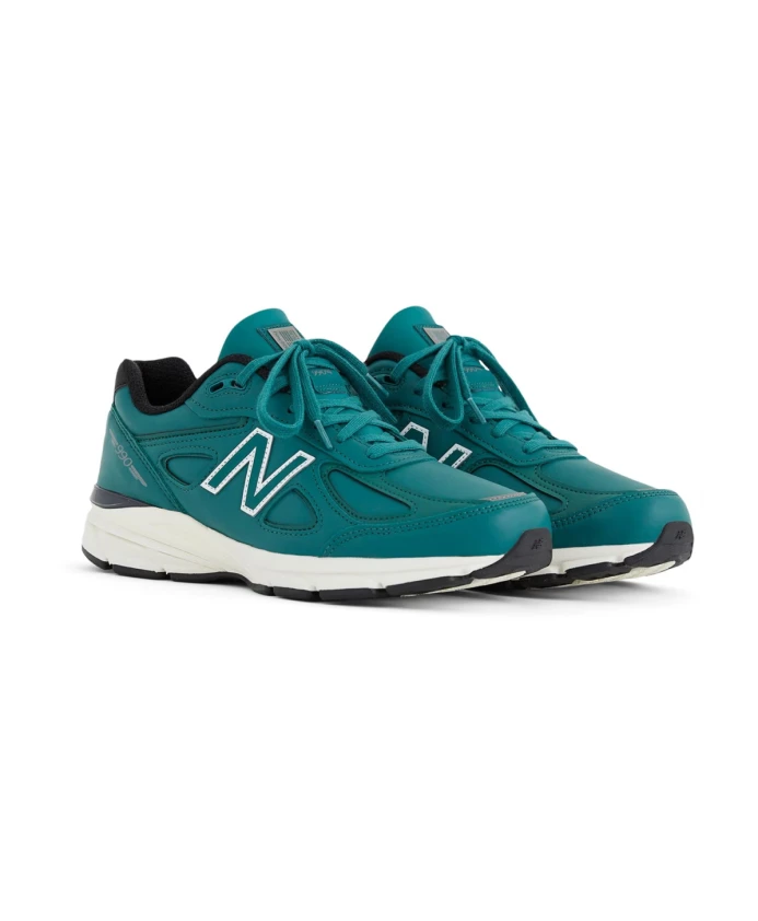 Кроссовки Teddy Santis американского производства, бирюзово-белые. New Balance, зеленый — фото 2