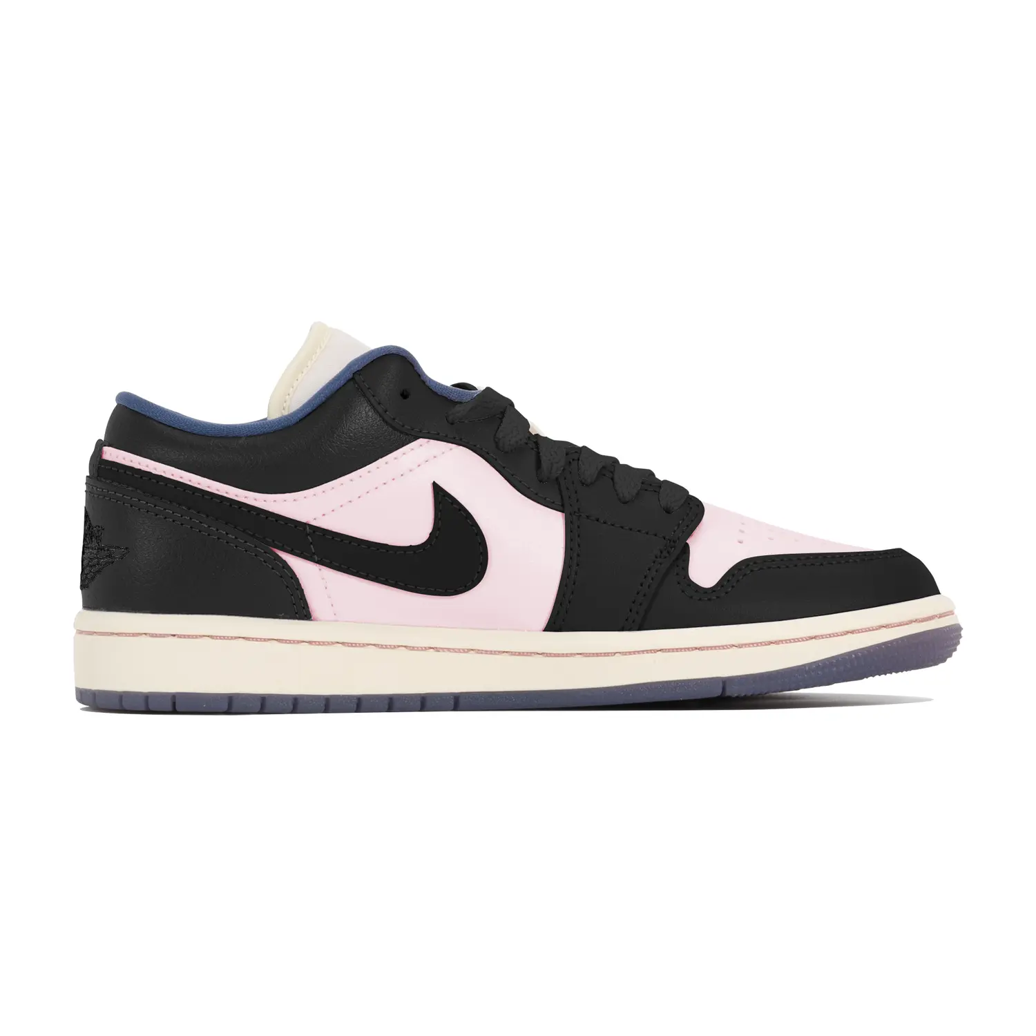 

Кроссовки Air JORDAN 1 Vintage Basketball Shoes Women's Low-Top Black Pink, черный/розовый