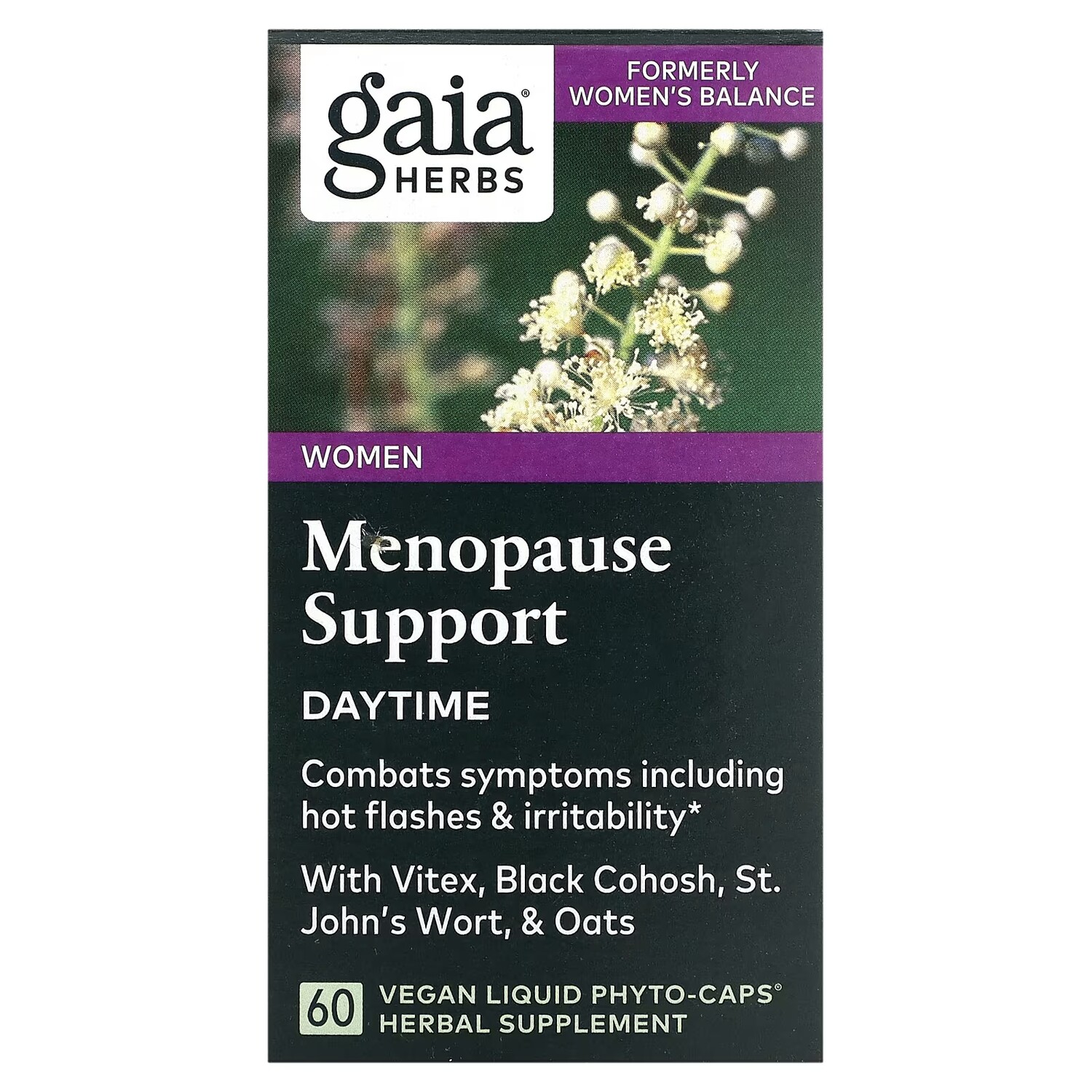

Растительная добавка Gaia Herbs поддержка менопаузы, 60 жидких фитокапсул
