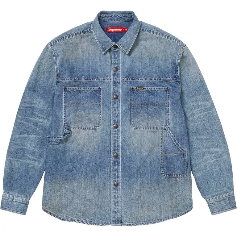 Футболка Worn Snap Painter Unisex SS26 WEEK6 Supreme, Brown — фото 3