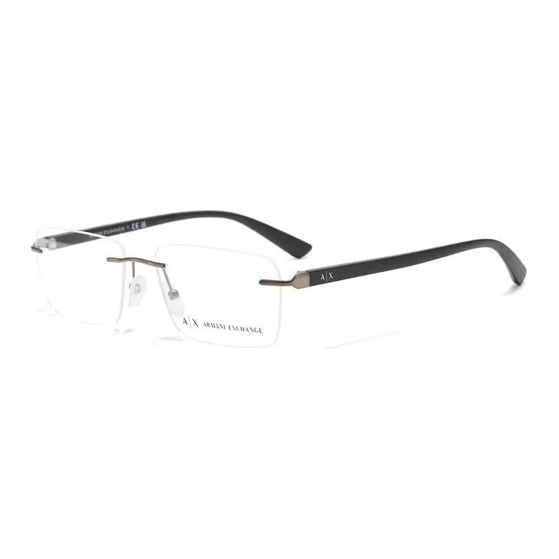 

EMPORIO ARMANI Инъекционные металлические прямоугольные очки для мужчин, черные