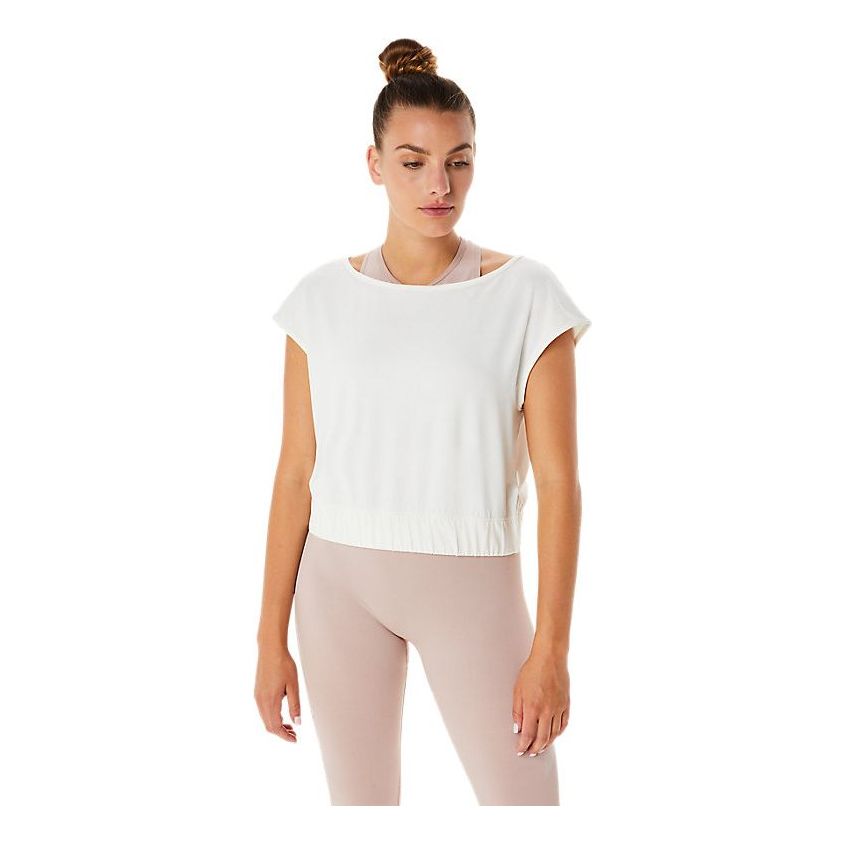 

Топ (WMNS) ASICS Nagino Flex Short Sleeve Top 'Cream'