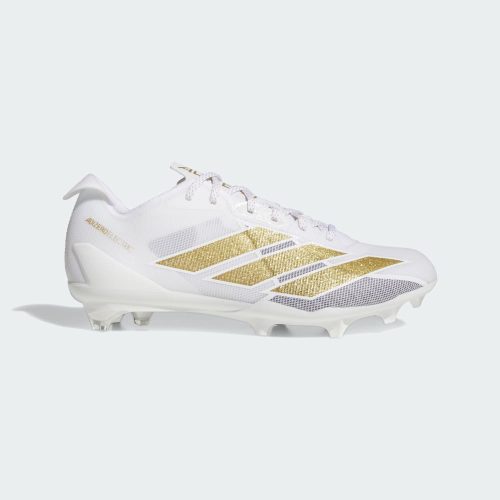 

Бутсы Adidas Adizero Electric II Football Cleats, цвет Cloud White/Gold Metallic/Cloud White