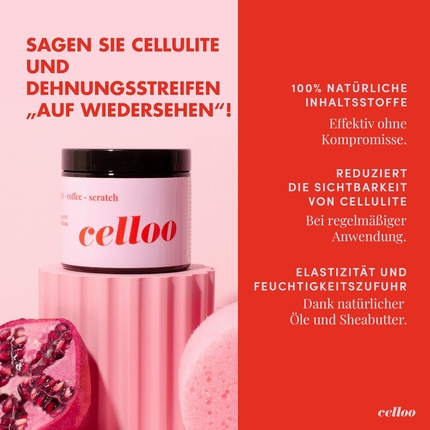 Антицеллюлитный скраб для тела o с кофе, 100 мл Cello — фото 2