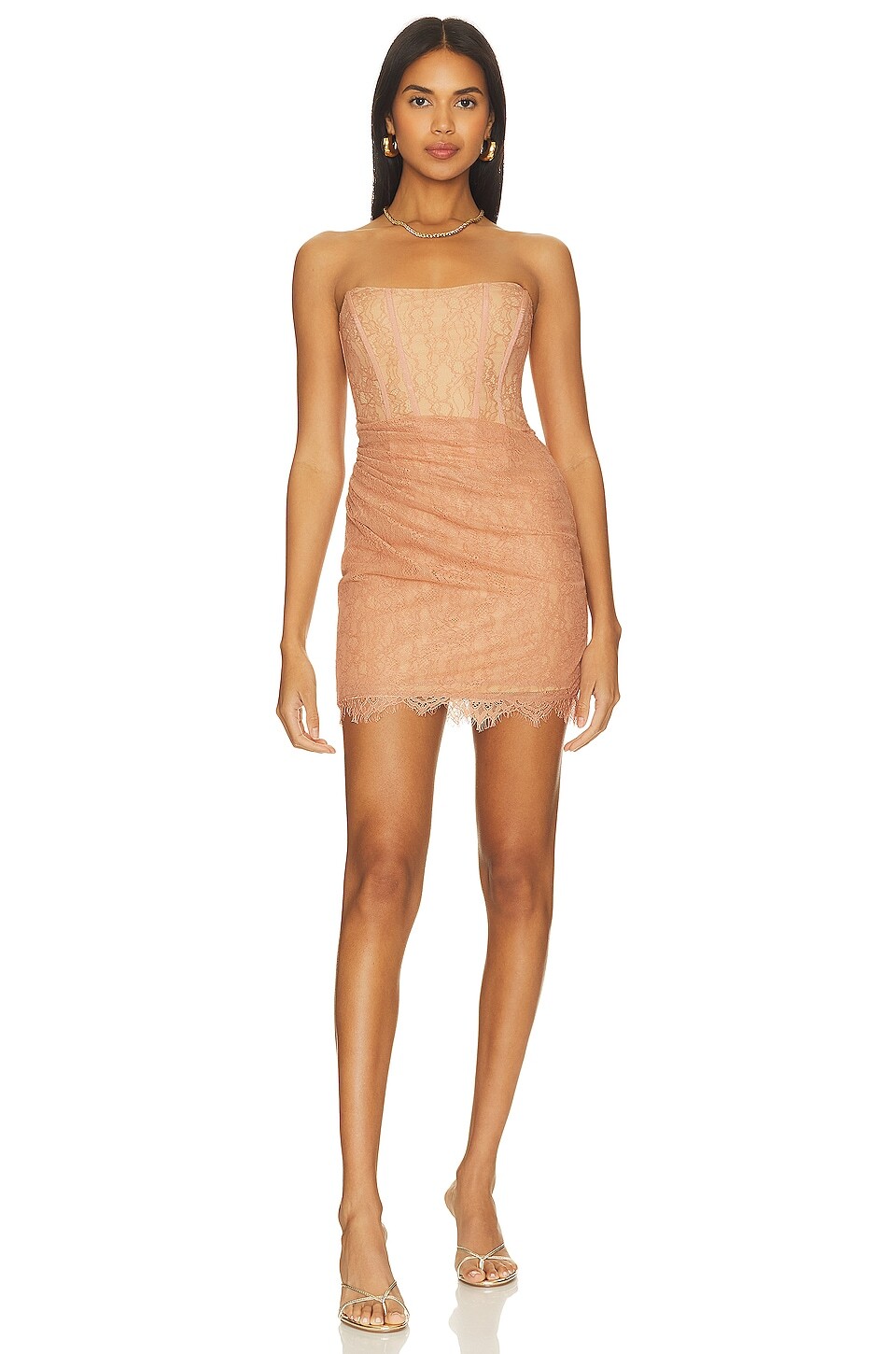 

Платье мини NBD Belladonna, цвет Taupe