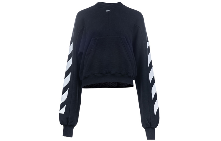 

Футболка с капюшоном женская черная OFF-WHITE