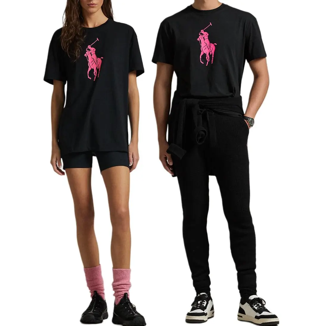 Детская футболка Polo Pony Polo Ralph Lauren, черный — фото 4