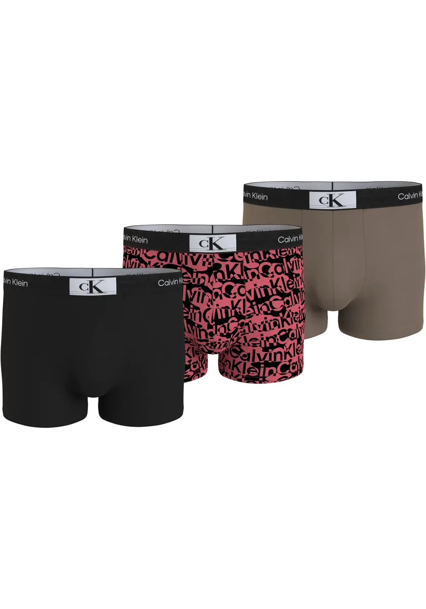 

Calvin Klein Underwear Трусы "TRUNK 3PK" (3 шт. в упаковке, 3 шт. в упаковке), с эластичным поясом с логотипом, черный