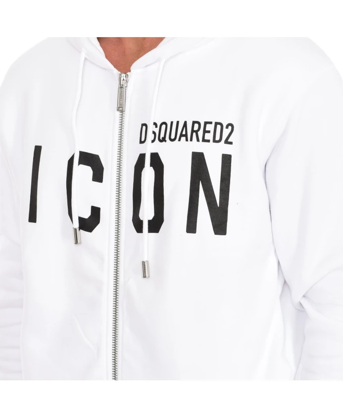 Толстовка на молнии Dsquared2, белый — фото 2
