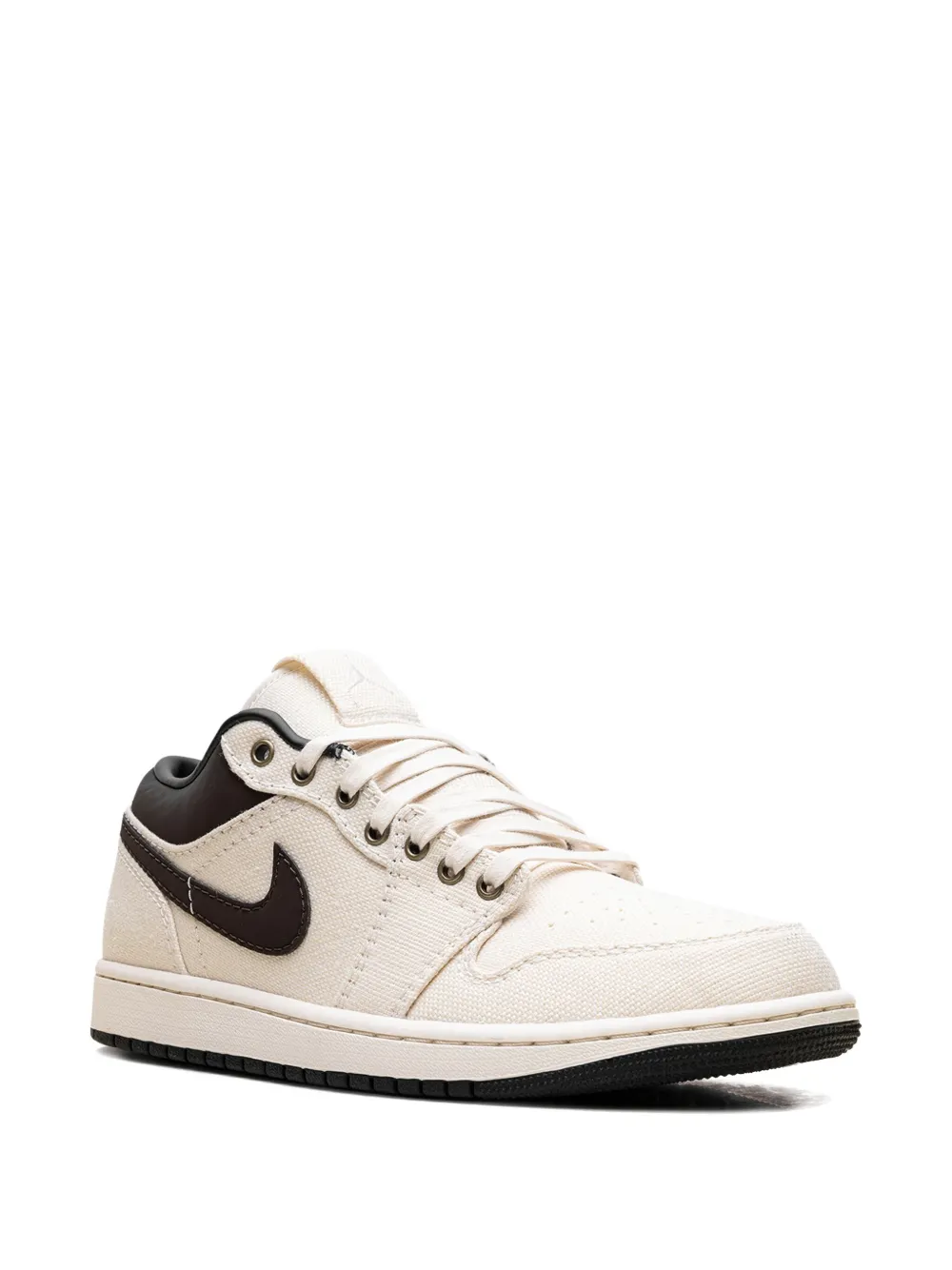 Кроссовки Air Jordan 1 Low Premium Pale Ivory/Baroque Brown, нейтральный — фото 2