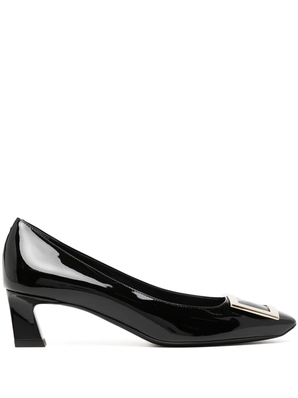 Лакированные туфли с пряжкой Roger Vivier, черный