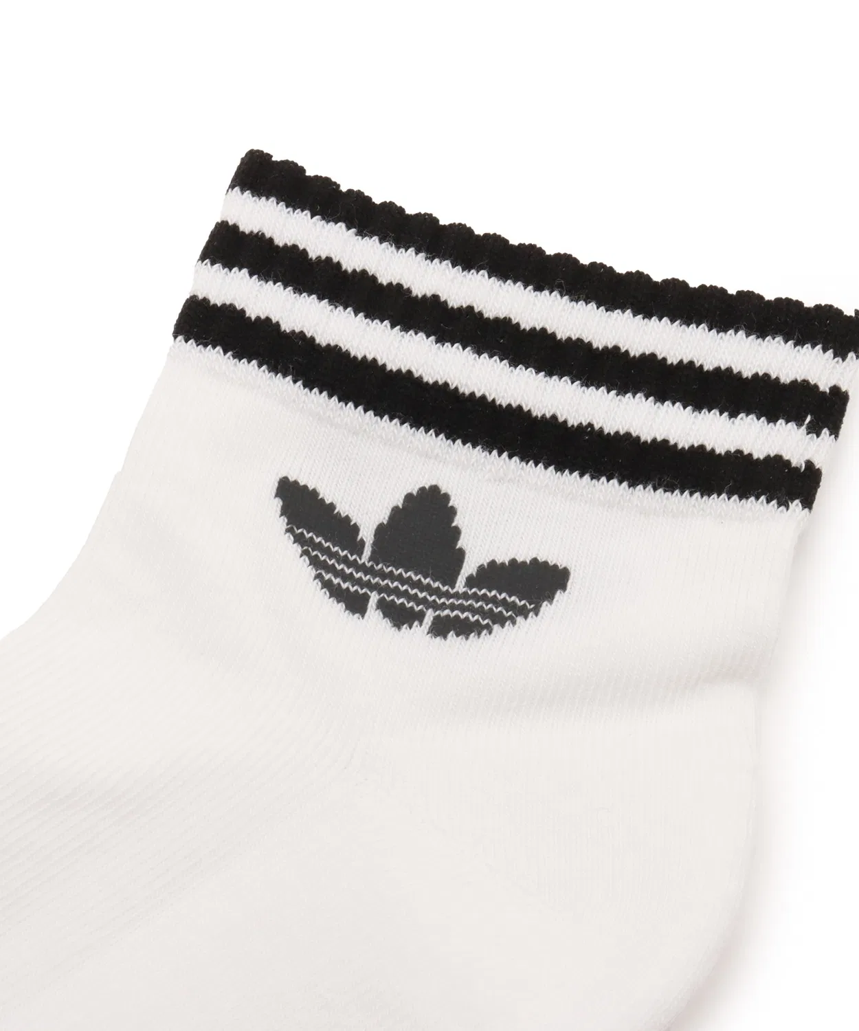 Носки adidas 3 Stripe Ankle Socks 3 пары, белые — фото 4