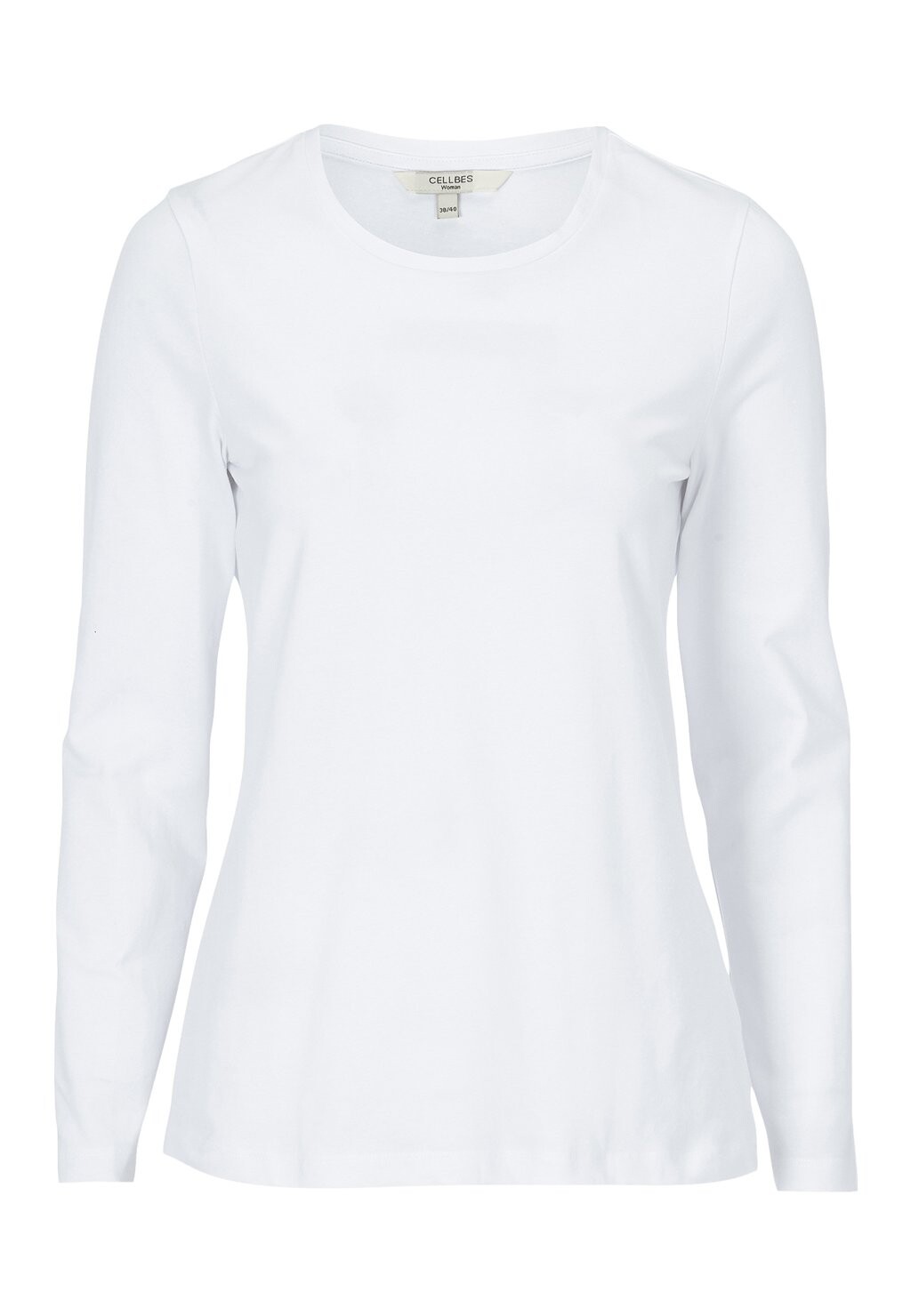 

Топ с длинными рукавами WITH LONG SLEEVE Cellbes of Sweden, белый
