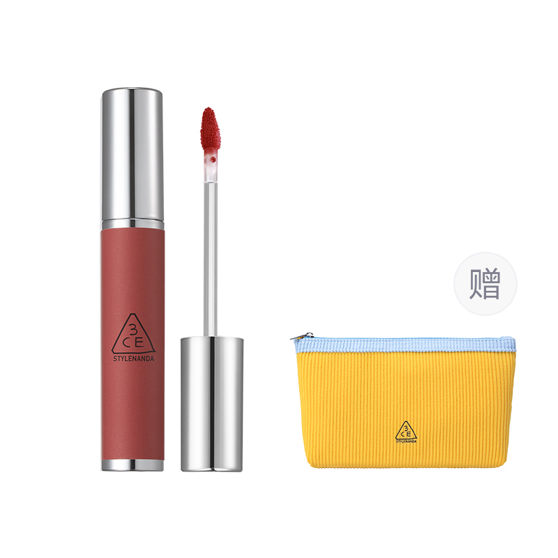 3CE Матирующий блеск для губ Milk Lip Mud Iron Rust Brownie, легко растушевывается, стойкий — фото 3