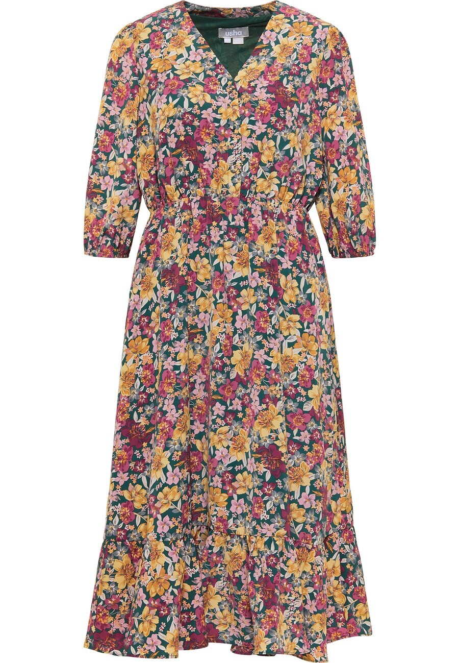

Платье миди Usha Dress, разноцветный