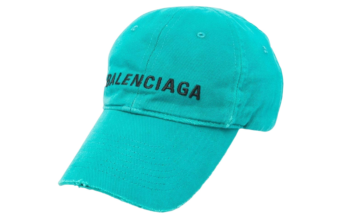 

Бейсболка унисекс бирюзовая Balenciaga, сине-зеленая