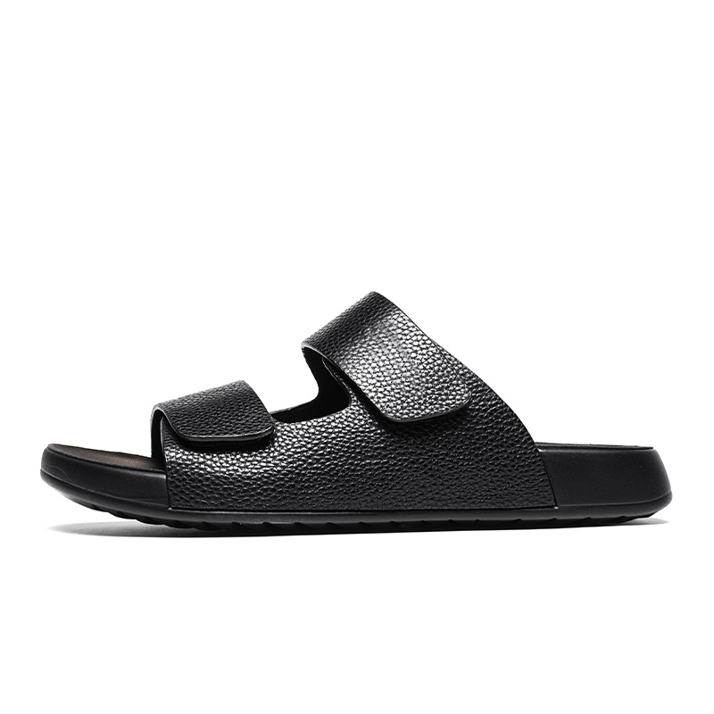 

CALIFBULL Резиновые шлепанцы мужские черные, цвет Black[Leather Shoe Size: Size 40 in This Model = Athletic Shoes 41]