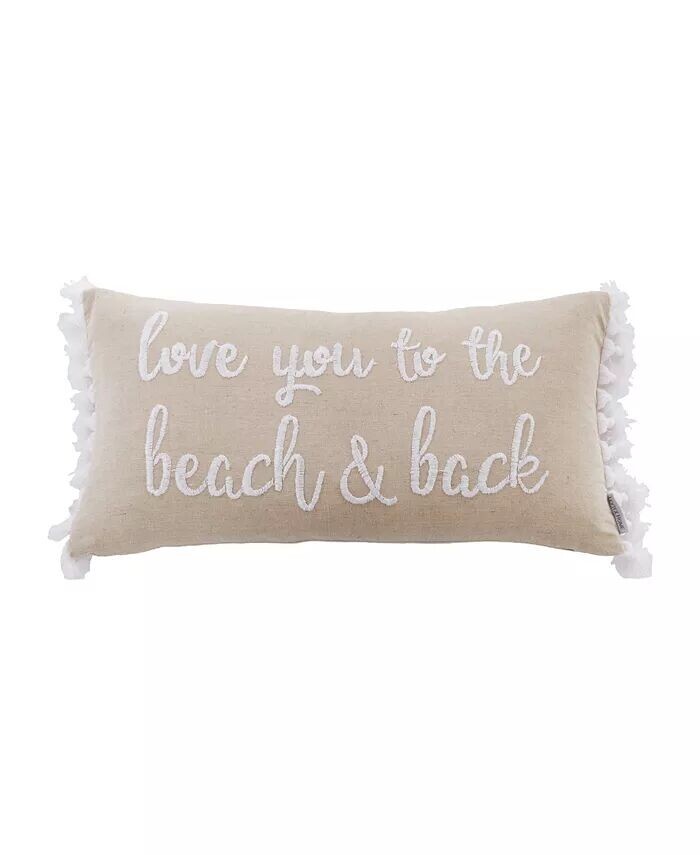 

Декоративная подушка для пляжа и спины Baby Boho Bay, 12 x 24 дюйма Levtex, бежевый