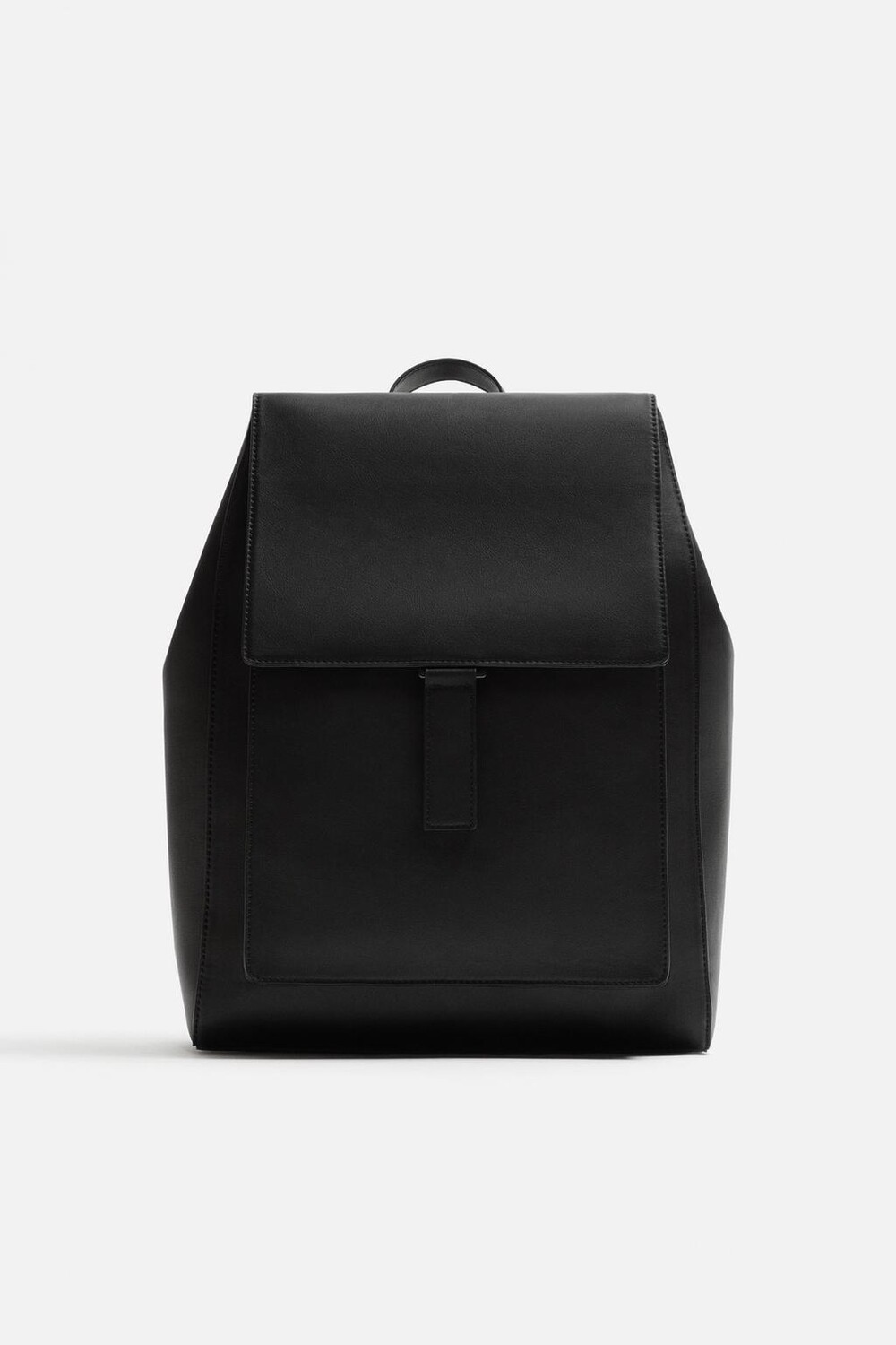 

Рюкзак с клапаном ZARA, черный